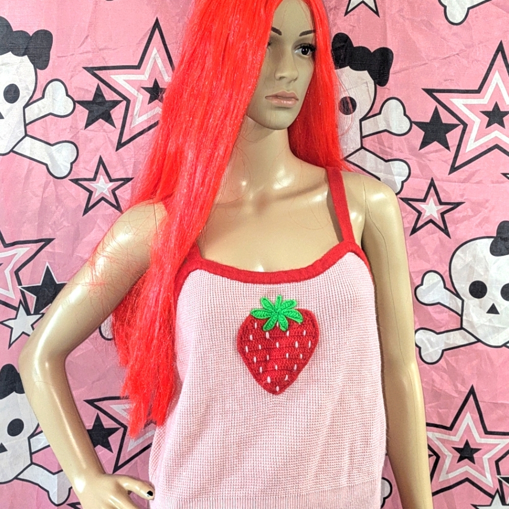 Sweet society strawberry tank top